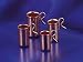 Set of 4 Miniature Copper Kitchen Measuring Cups