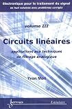 Circuits lin�aires : Applications aux techniques de filtrage analogique