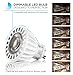 Hyperikon MR16 GU10, LED 7W (50W equivalent), 380 lumen, 2300K (Amber Glow), CRI 90+, 120 Volt, 40° Beam Angle, Dimmable, UL-listed and ENERGY STAR Qualified - (Pack of 4)