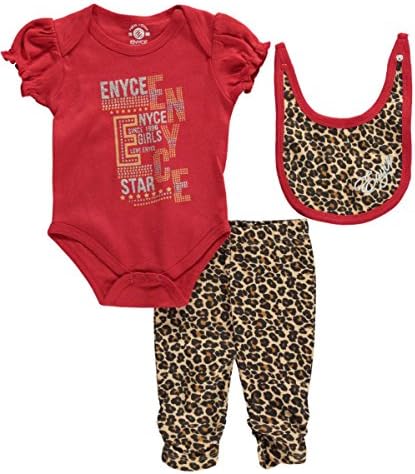Enyce Baby Girls' "Girls Love" 3-Piece Outfit - red, 0 - 3 months