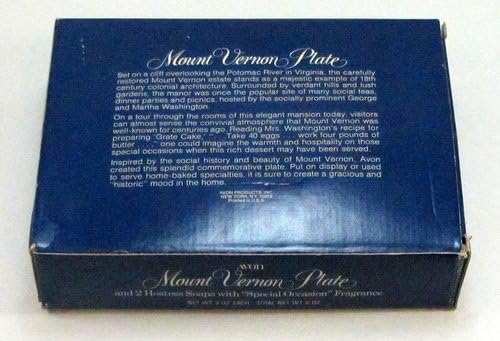 Mount Vernon Washington Bathroom Soap and Dish Plate