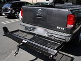 1000 lb Heavy Duty Motorcycle Scooter Dirt Bike Hauler Rack Carrier with Cargo Basket and Loading Ramp