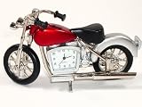 Collectible Miniature Quartz Clock in Motorcycle Style Silver ColorIMAGE