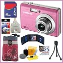 Samsung SL102 10.2 MP Digital Camera (Pink) + 4GB Accessory Kit