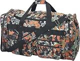 28-1/2" x 15-1/2" x 14" Camouflaged Duffle Bag with Shoulder Strap by 