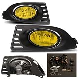 05-07 Acura RSX Yellow OEM Style Fog Lights Kit by RS TYPE