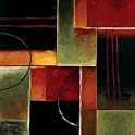 Cinnamon& Ochre I Canvas Art by Beverly Palmer- 18x18"