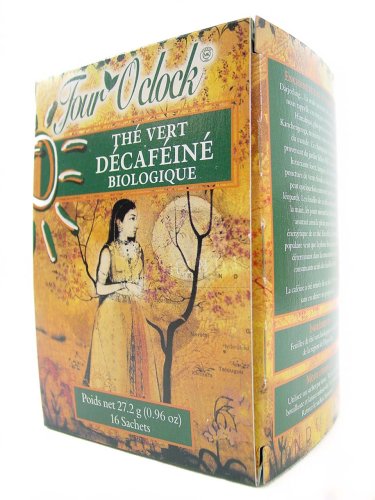 Decaffeinated Organic All Natural Green Tea 16 Teabags by Darjeeling Teas