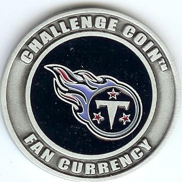 NFL Tennessee Titans Poker Guard with black velvet pouch