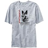 T-Shirt Mens Heather Gray  Proud parent of a German Shepherd  Dogs