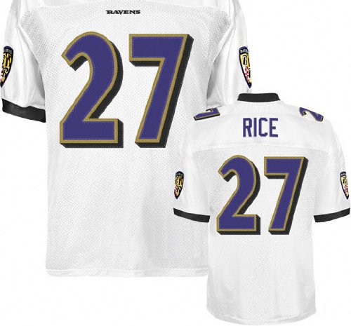 Baltimore Ravens 27 Ray Rice White Jerseys Authentic Football Jersey Size 48-56 (Please Select the Size When You Order, Can Do Drop Shipping)