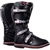 MSR Racing MXT Youth Boys Off-Road Motorcycle Boots - Color: Black, Size: 1