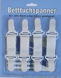 Betttuchspanner Bügelbrettspanner Elastische Spanner 4 Stück Pck.