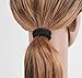 HBY Large Hair Ties, Ponytail Holders, Gentle Hold Soft & Stretch Hair Band for Heavy Curly Thick Hair, No Damage No Crease Headbands for Woman Girls Lady,Black, 10pcs