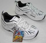 Size 10 Skechers Boys 95200l White & Navy Velcro Z Strap Skate Skechers Trainers Bnib