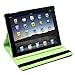 HDE iPad 2 iPad 3 iPad 4 Rotating Case 360 Degree Magnetic Cover Stand for 2nd 3rd 4th Generation iPad (Green Cartoon)