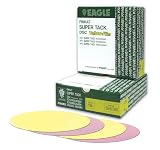 Eagle 554-1200 - 5 inch SUPER-TACK Yellow-Film Discs - Grit P1200 - 50 discs/box