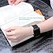 Apple Watch Band, 42mm Covery® Milanese Loop Magnetic Closure Stainless Steel Mesh Bracelet Strap Replacement Band for Apple Watch (black)