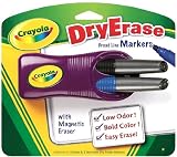 Crayola Dry-Erase Magnetic Eraser and 2 Dry-Erase Markers