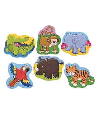 6 Wild Animal Puzzles