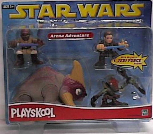 Star Wars Galactic Heroes Playskool Arena Adventure with Magnetic Jedi Force Action By Hasbro