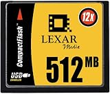 Lexar 512 MB 12X HSS CompactFlash Card (CF512-12-251)