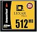 Lexar 512 MB 12X HSS CompactFlash Card (CF512-12-251)