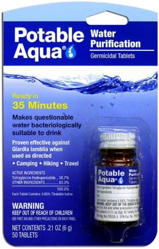Potable Aqua Water Treatment Tablets