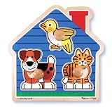 Melissa & Doug House Pets Large Peg Puzzle