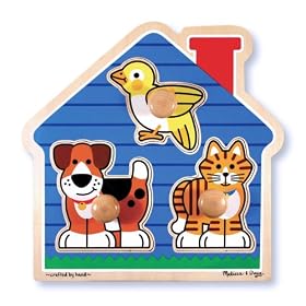 Melissa & Doug House Pets Large Peg Puzzle