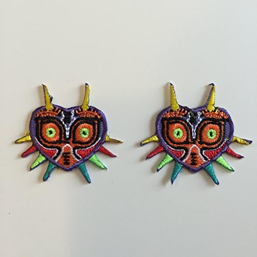 Mini Majora's Mask Embroidered Iron on Sew On Patch Appliqué (2)