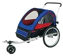 Schwinn Trailblazer Double Bicycle Trailer (Blue/Red/Black)