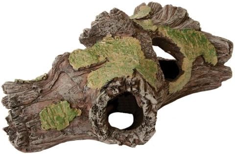 Design Elements Weathered Hollow Log Aquarium Ornament