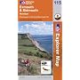 Exmouth and Sidmouth, Honiton (Explorer Maps 115 Map)
