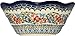 Polish Pottery Ceramika Boleslawiec Bowl Viki Cups, Royal Blue Patterns with Red Cornflower and Blue Butterflies Motif, 6-1/2-Inch