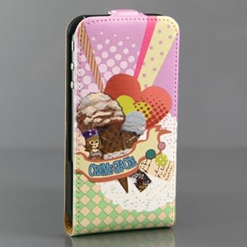 Cute Ice Cream Pattern Leather Case / Cover / Skin / Shell for Apple iPhone 4S / 4 (Free Screen Protector and Charger USB Cable) (7161-11) Cute Ice Cream Pattern Leather Case / Cover / Skin / Shell for Apple iPhone 4S / 4 (Free Screen Protector and Charger USB Cable) (7161-11)