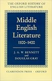 Middle English Literature, 1100-1400 (Oxford History of English Literature)