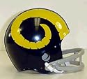 St. Louis Rams 1949 2-Bar Throwback Replica Mini Helmet
