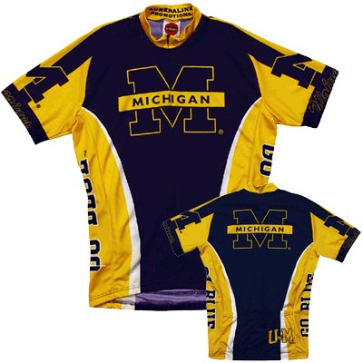 University of Michigan Wolverines Cycling Jersey