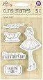 Prima Marketing Julie Nutting Mixed Media Cling Rubber Stamps, 4-Inch by 6-Inch, Love Day