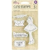 Prima Marketing Julie Nutting Mixed Media Cling Rubber Stamps, 4-Inch by 6-Inch, Love Day