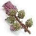 Exquisite Swarovski Crystal Rose Brooch