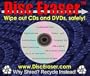 New Compact Media Eraser for CD, CD-R, DVDR +R -R DL, RW Spindle. 100% Safe, No Shredding, No Waste! Easy to use. TOP 30 INVENTION on ABC's AMERICAN INVENTOR, available NOW!!!