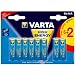 Varta - 4906SO - Piles LR6 High Energy - 6 piles LR6 AA + 2 offertes