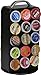 Surpahs 30 Pod Capacity Metal K-cup Coffee Pods Storage Carousel Tower, Black
