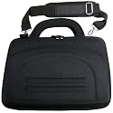 iGadgitz Black Hard Cover Carry Case with detachable shoulder strap for 7" Toshiba SDP73 & SDP71S Portable DVD Player