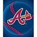 Atlanta Braves Light Weight Fleece MLB Blanket (Flashball Series) (50
