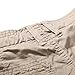 OCHENTA Men's Cotton Casual Multi Pockets Cargo Shorts #3231 khaki 33