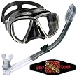 Cressi Big Eyes Snorkeling Dive Mask with 100% Dry Snorkel Set Combo