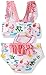 Sol Swim Girls' Summer Days Connector Swimsuit, Pink, 6-9 Months